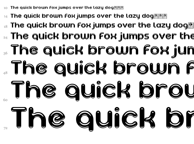 Ageta font waterfall